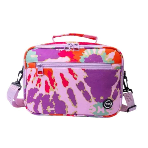 Cubs Purple & Orange Tie Dye Lunch Bag