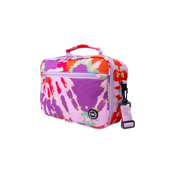 Cubs Purple & Orange Tie Dye Lunch Bag
