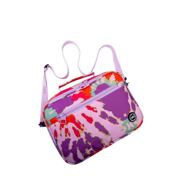 Cubs Purple & Orange Tie Dye Lunch Bag