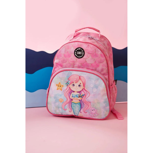 Cubs Mermaid Purple Hair Backpacks