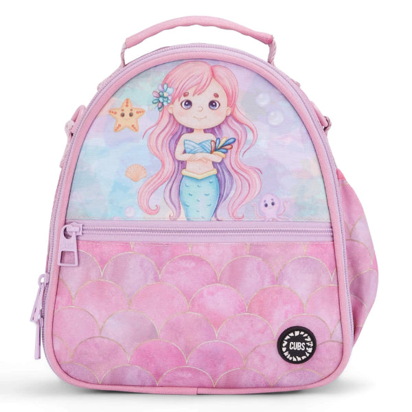 Cubs Mermaid Purple Hair Lunch Bag