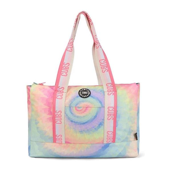 Cubs Pastel Pineapples & Pastel Tie Dye Double Face Tote Bag For Unisex