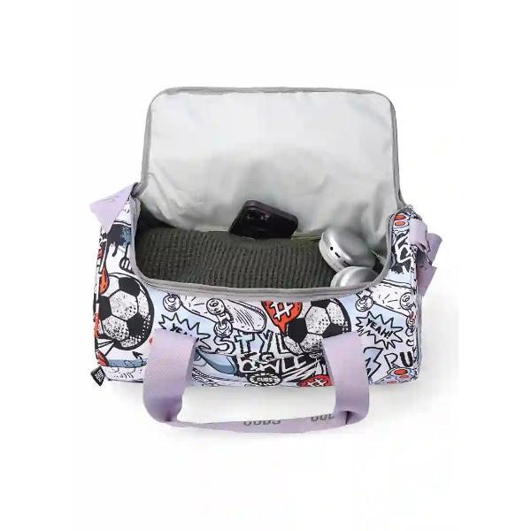 Cubs Grey Sports Medium Duffel Hand Bag 25 L For Unisex