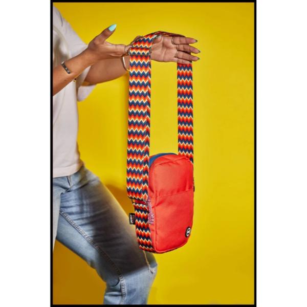 Cubs Cross Body Bag For Unisex, Red&Blue
