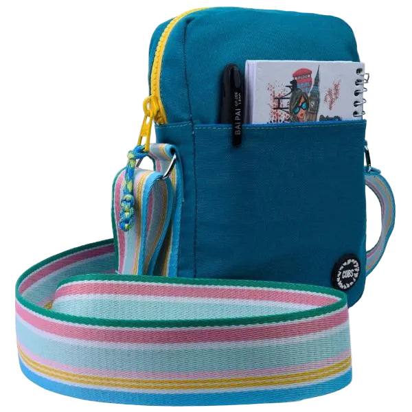 Cubs Cross Body Bag For Unisex, Blue&Yellow