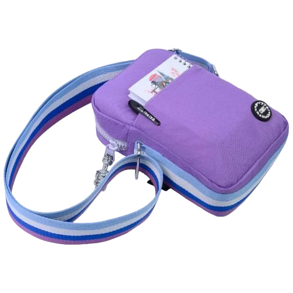 Cubs Cross Body Bag For Unisex, Lilac&Grey