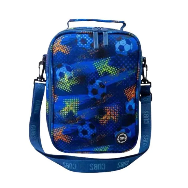 Cubs Blue Football Lunch Bag