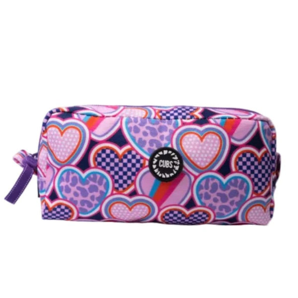 Cubs Purple Hearts Pencil Case