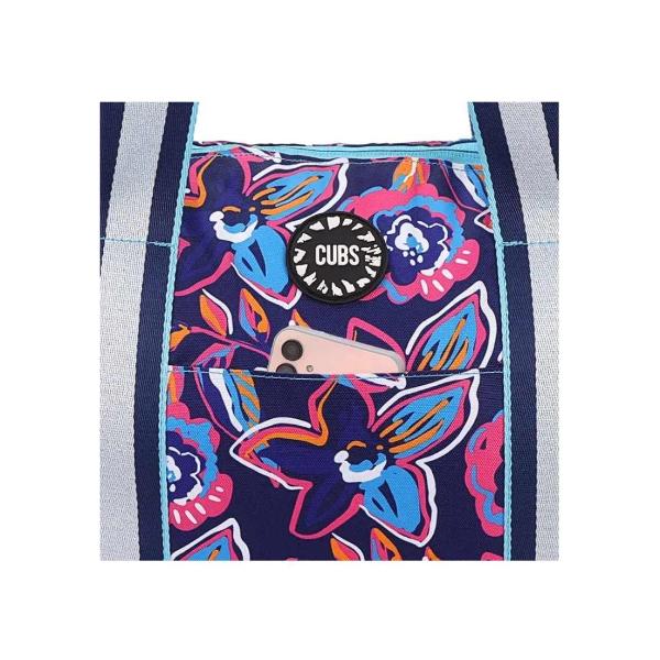 Cubs Stars And Flowers Double Face Tote Bag For Unisex