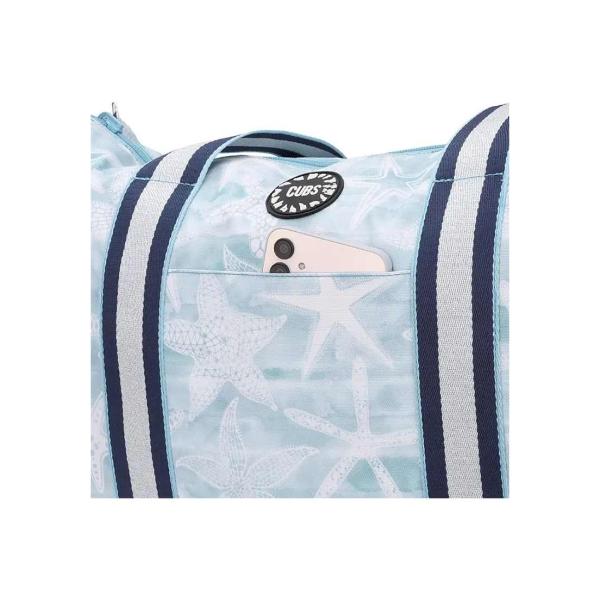 Cubs Stars And Flowers Double Face Tote Bag For Unisex