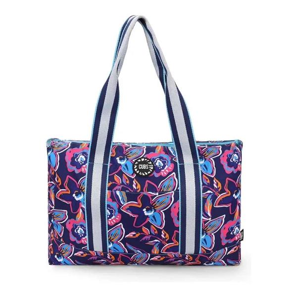 Cubs Stars And Flowers Double Face Tote Bag For Unisex