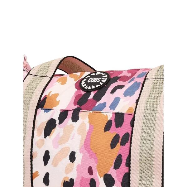 Cubs Brown Leopard Double Face Tote Bag For Unisex