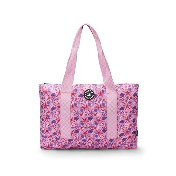 Cubs Bluish Tie Dye And Pinky Stars Double Face Tote Bag For Unisex