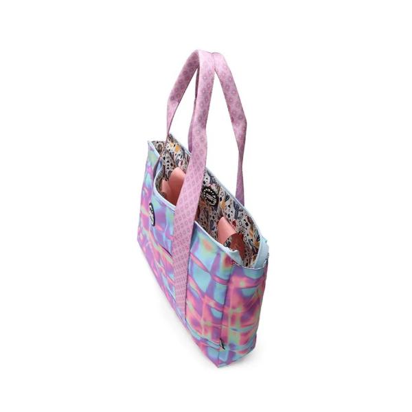Cubs Pastel Colors And Cactus Double Face Tote Bag For Unisex
