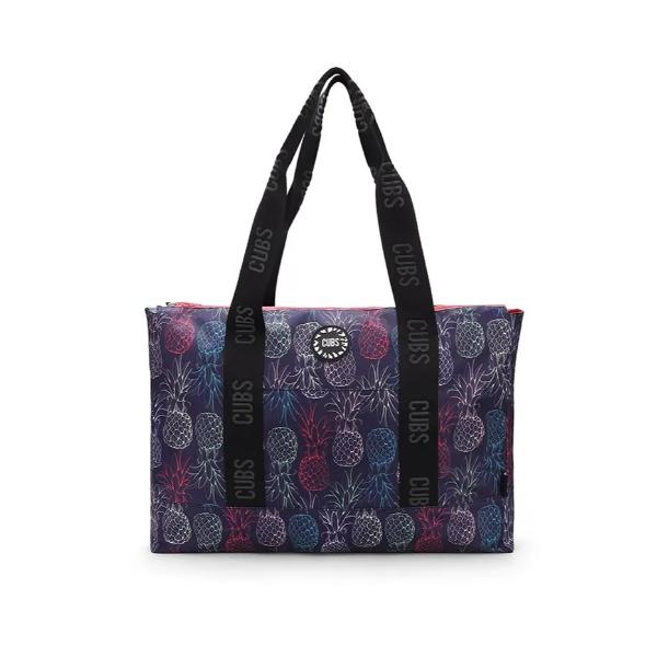 Cubs Black Pineapples And Colorful Forests Double Face Tote Bag For Unisex