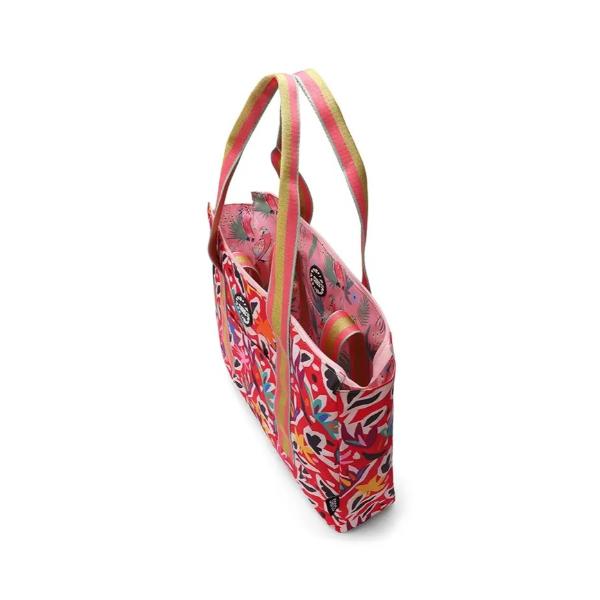Cubs Pinkish Flowers Double Face Tote Bag For Unisex