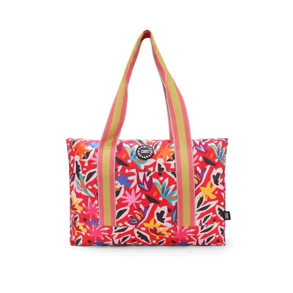 Cubs Pinkish Flowers Double Face Tote Bag For Unisex