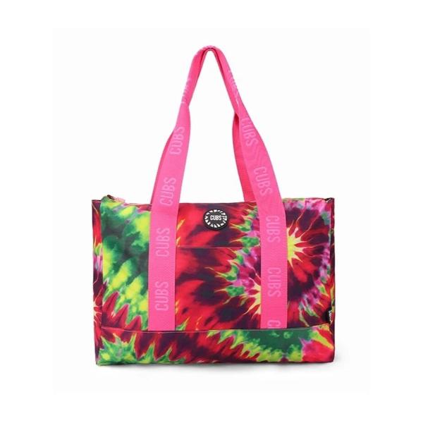 Cubs Tie Dye And Black Stars Double Face Tote Bag For Unisex