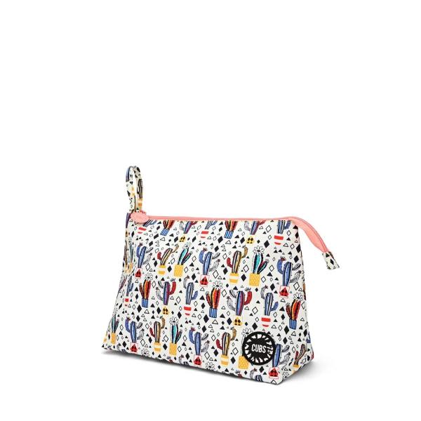 Cubs White Cactus Large Pouch For Unisex