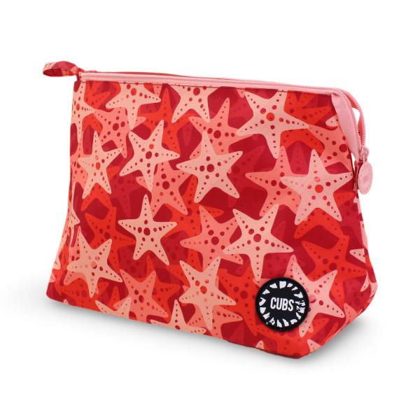 Cubs Peach Stars Large Pouch For Unisex