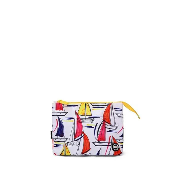 Cubs White Ships Medium Pouch For Unisex