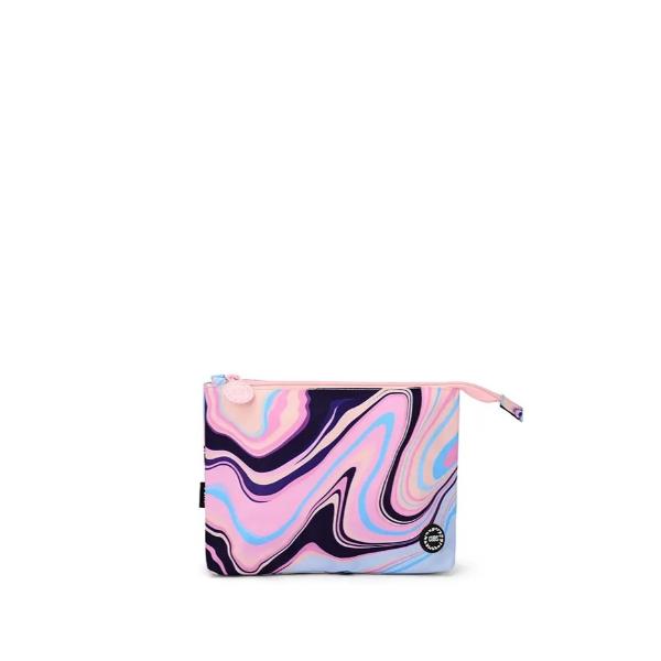 Cubs Lilac Swirls Medium Pouch For Unisex