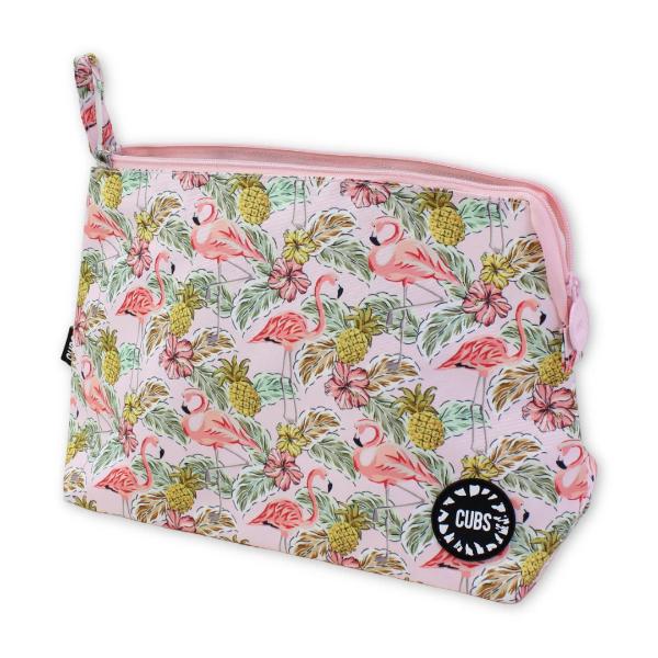 Cubs Pinkish Flamingos Medium Pouch For Unisex