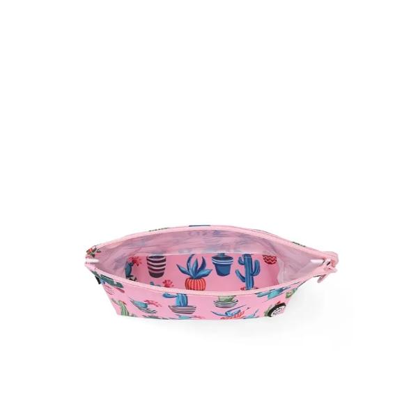 Cubs Pink Cactus Medium Pouch For Unisex
