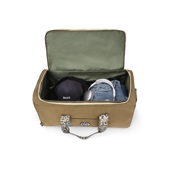 Cubs Army Green Weekender Duffel Hand Bag 63 L For Unisex