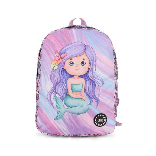 Cubs Lilac Cute Mermaid Big&Basic Backpacks