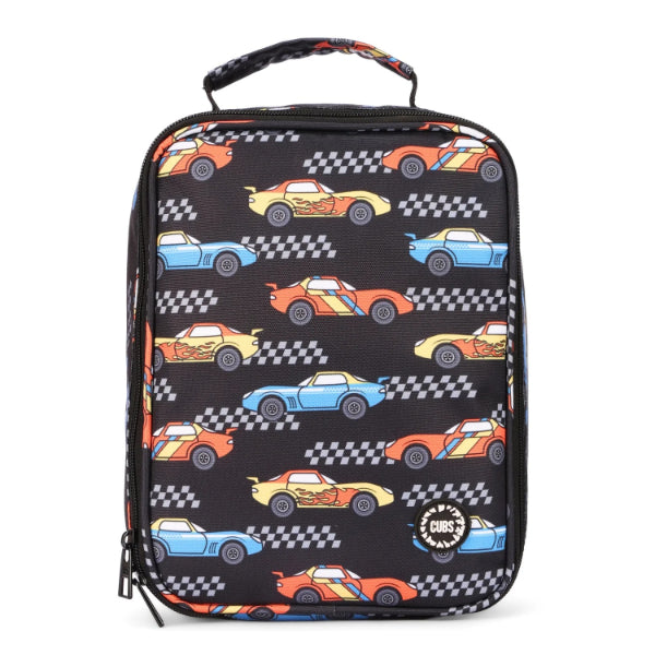Cubs Black Racing Cars Lunch Bag