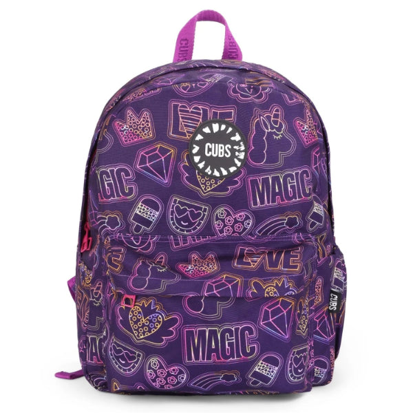 Cubs Doodle Purple Backpacks