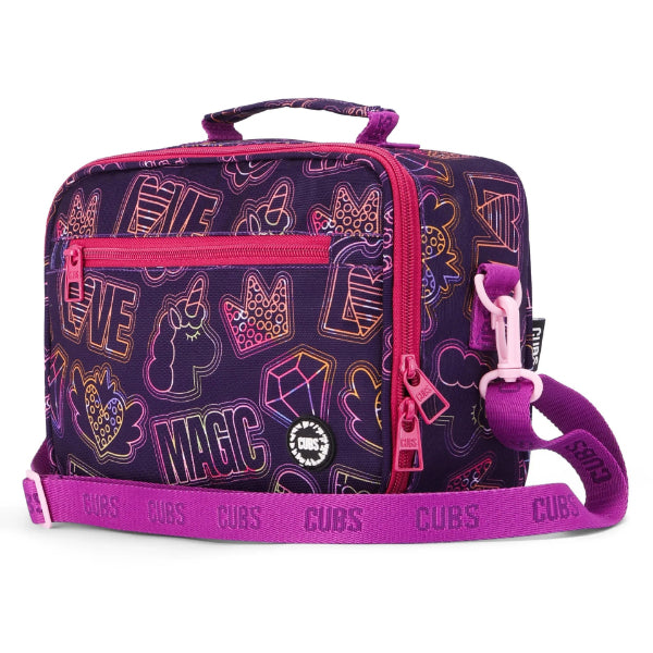 Cubs Doodle Purple Lunch Bag