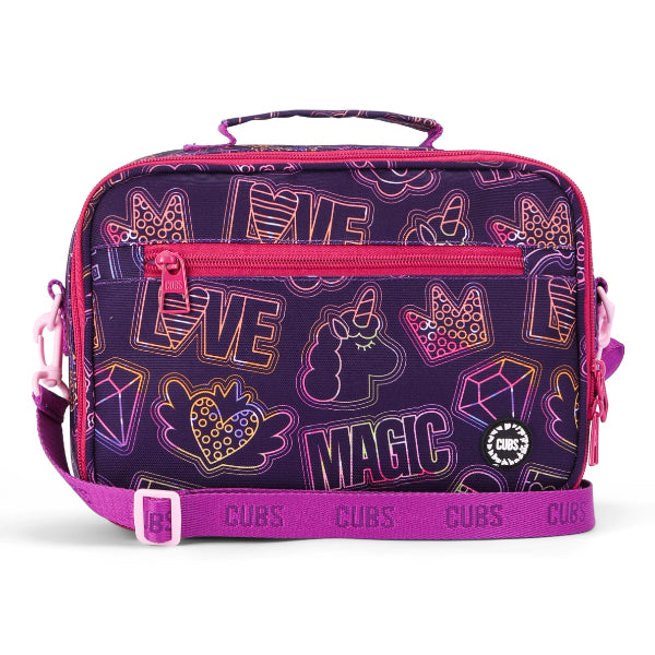 Cubs Doodle Purple Lunch Bag