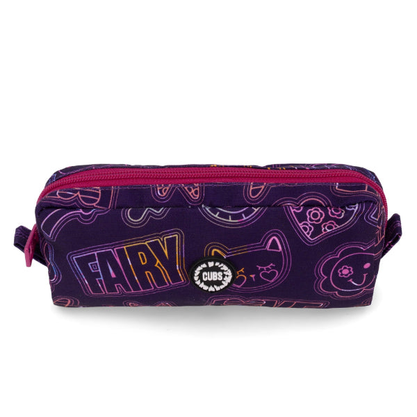 Cubs Doodle Purple Pencil Case