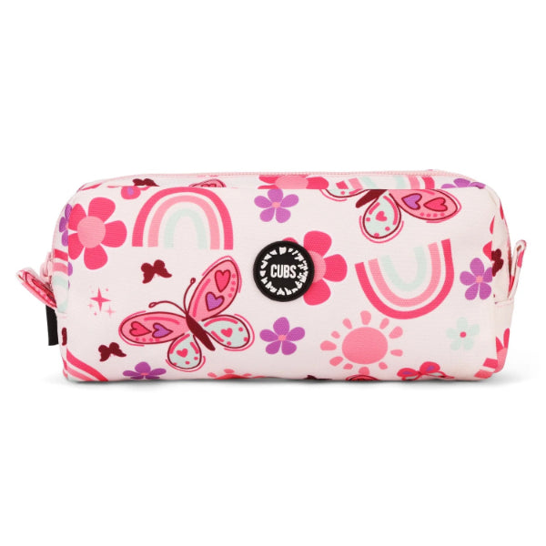 Cubs Flowers &Rainbows Pencil Case