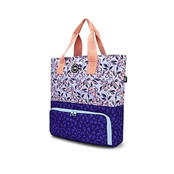 Cubs Navy Lilies Cooling Tote Bag For Unisex