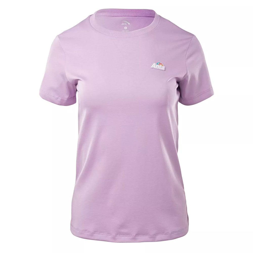 Anta Lifestyle T-Shirt For Women, Light Purple