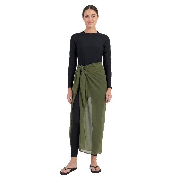 Aerobird Chiffon Wrap For Women, Olive Green