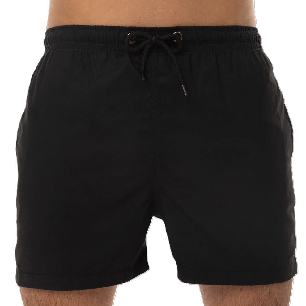 Fin Swimming Shorts For Men, Basic Black