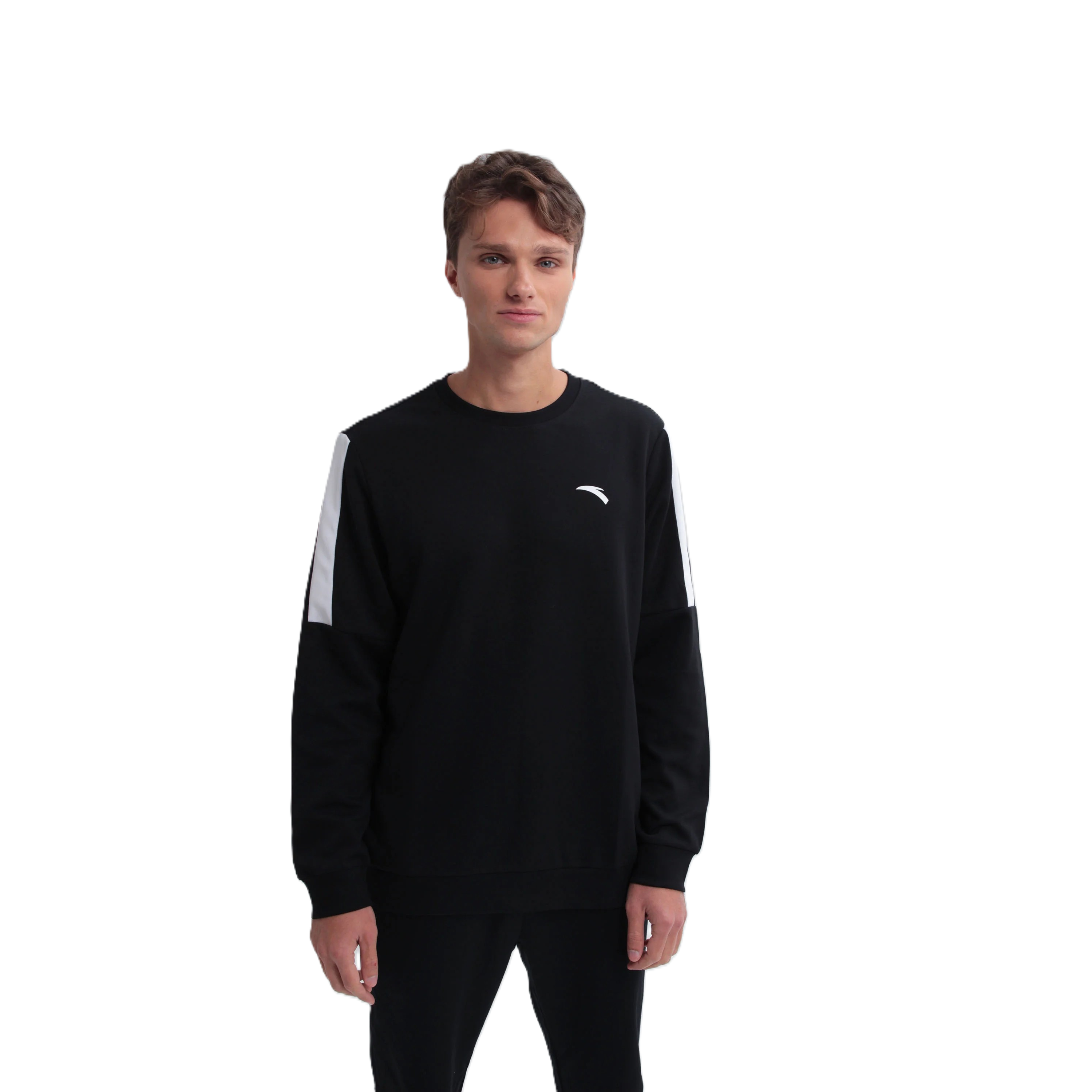 Anta Fitness Sweatshirt For Men, Black
