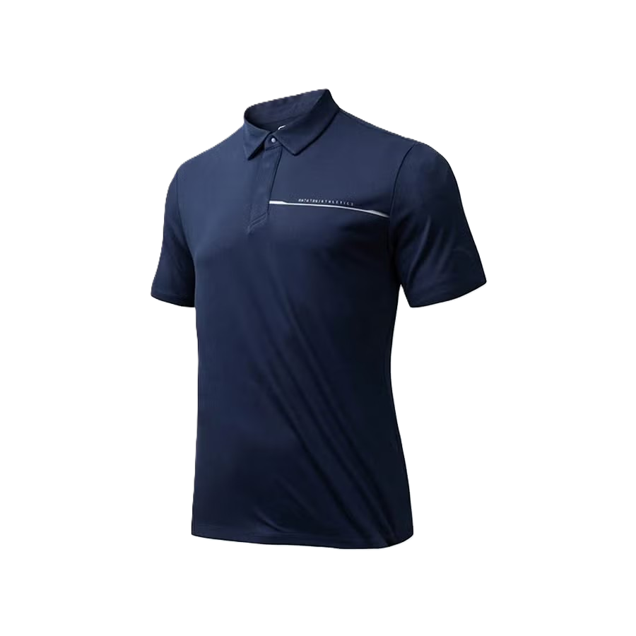 Anta Fitness Ss Polo T-Shirt For Men, D.Blue