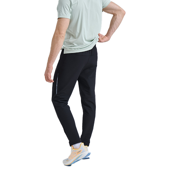 Anta Running Woven Track Pants For Men, Black