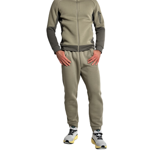 Anta Fitness Knit Track Pants For Men, Bean Green