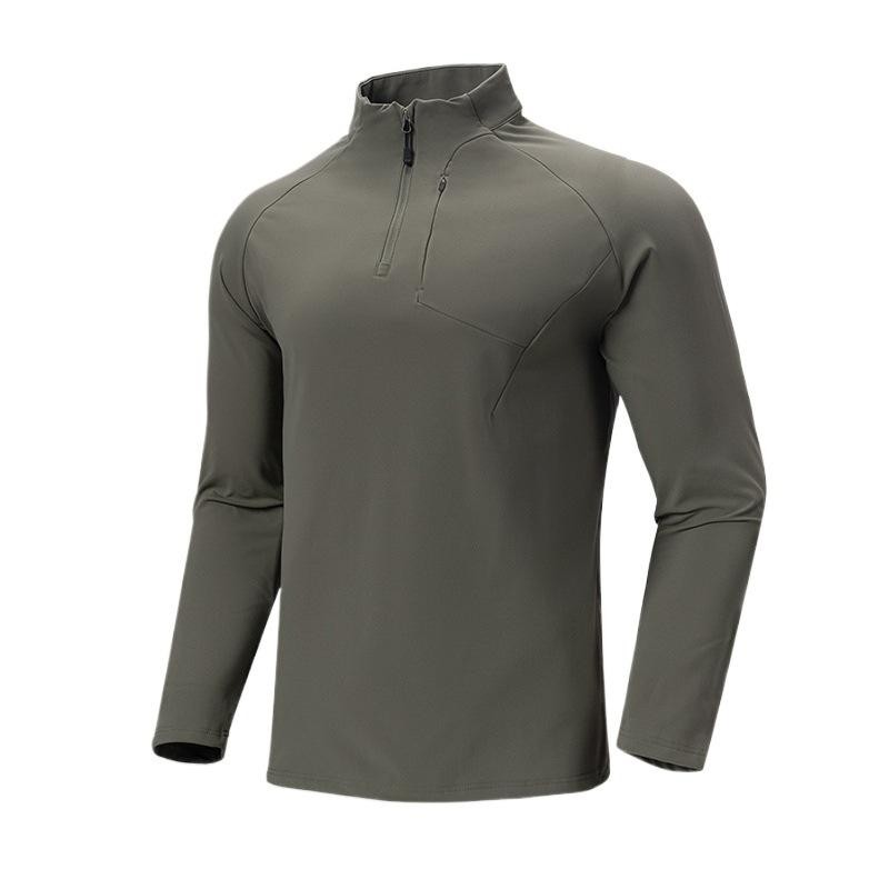 Anta Fitness Ls T-Shirt For Men, Bean Green