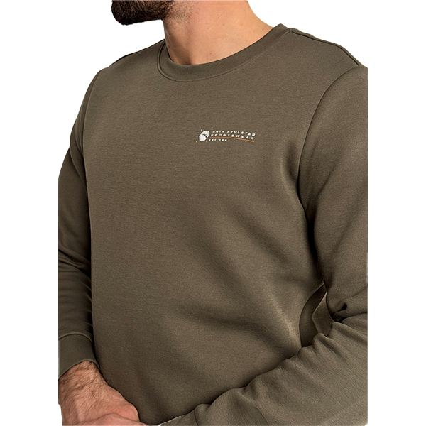 سويت شيرت رياضي رجالي من أنتا فيتنس، لون أخضر داكن