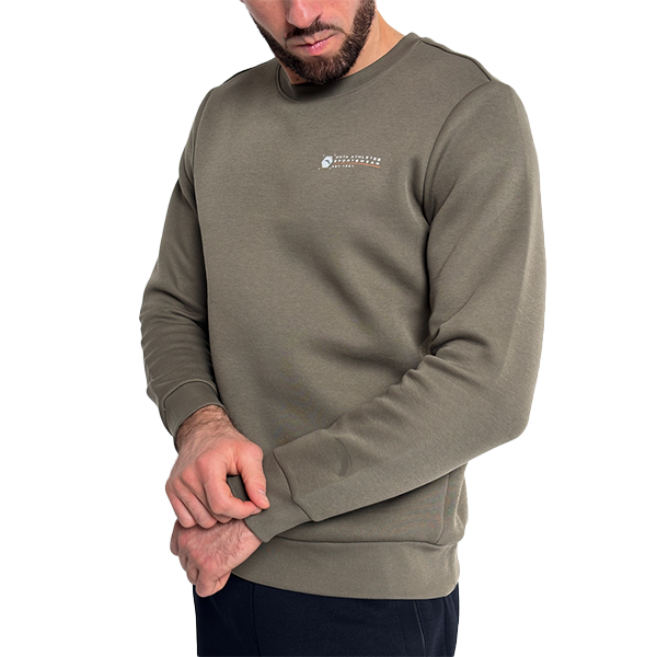 سويت شيرت رياضي رجالي من أنتا فيتنس، لون أخضر داكن