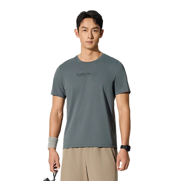 Anta Running Ss T-Shirt For Men, D.Green