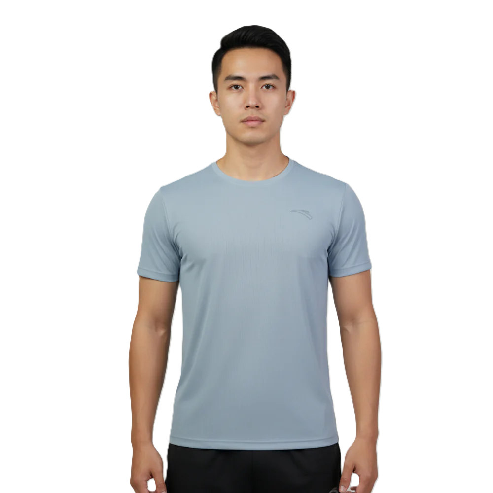 Anta Ss Running T-Shirt For Men, Blue