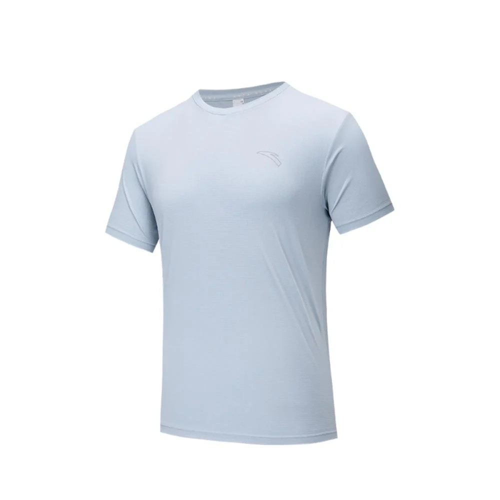 Anta Ss Running T-Shirt For Men, Blue